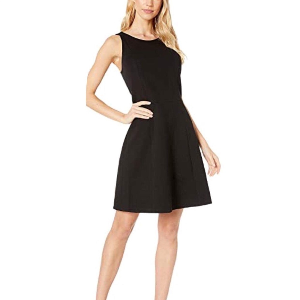 #29 KATE SPADE BLACK V-BACK STRUCTURED DRESS